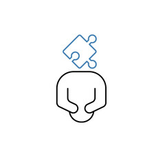 dilemma concept line icon. Simple element illustration. dilemma concept outline symbol design.