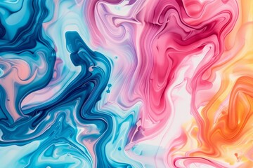 Abstract background with swirling patterns of multicolored ink