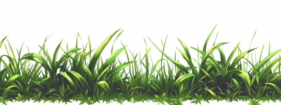 green grass border, png, transparent background, Ai generated Images