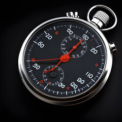 Classic racing rally stopwatch set reverse Precision High Accuracy Analog Stop Watch dark background