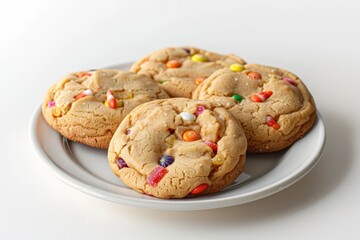 Fototapeta premium Homemade Candy Bucket Cookies - A Sweet Treat for Everyone
