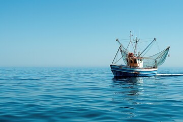 Fishing Boat at the coast of Buesum, North Sea