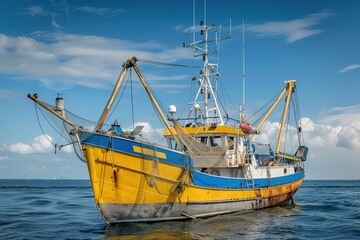 Fishing Boat at the coast of Buesum, North Sea