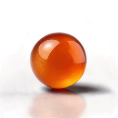 Carnelian A bright orange carnelian with a glossy finish and a dynamic tilt enhancing its