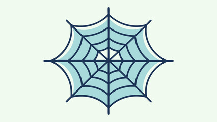Spider web icon in vector format, representing a delicate and intricate web. 