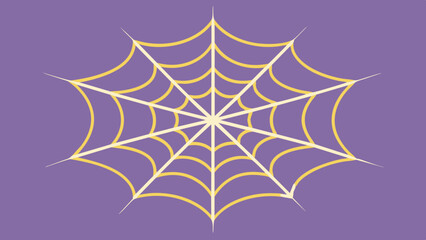 Spider web icon in vector format, representing a delicate and intricate web. 