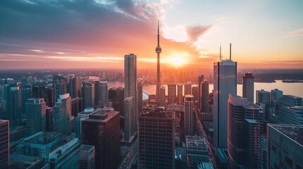 View from the building overlooking the capital in the evening.generate ai