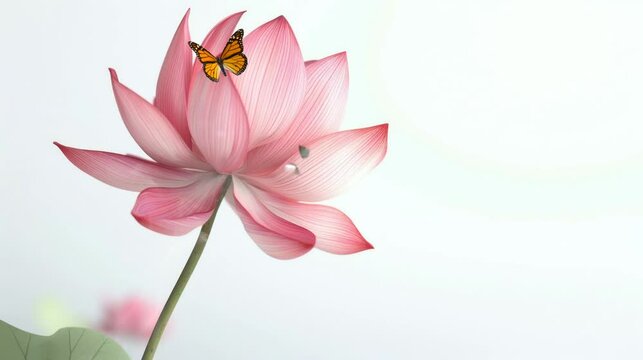 a very beautiful illustration of a lotus flower with a flash of lightning. seamless looping time-lapse virtual 4k video Animation Background.
