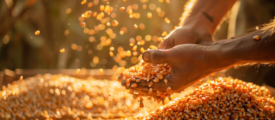 corn kernels summer agricultural harvest