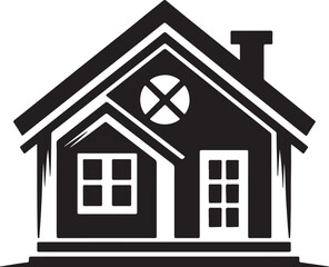 home silhouette vector illustration