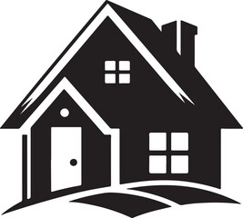 home silhouette vector illustration