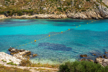 Paysage rocheux des iles du Frioul