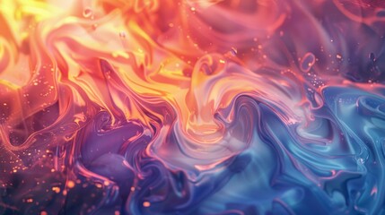 Dynamic and fiery abstract background with swirling colors creating a vibrant and energetic composition