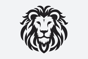 Fototapeta premium Lion Face Logo Icon Vector Illustration