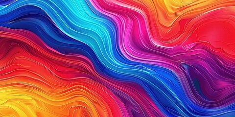 Obraz premium Abstract Colorful Swirls of Liquid