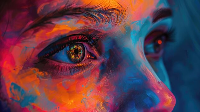 Captivating hues draw the attention of the gaze