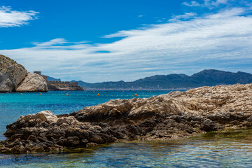 Paysage rocheux des iles du Frioul