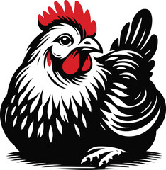 Chicken vector image