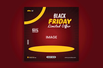 luxury car social media design template