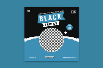 luxury car social media design template