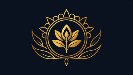 Obraz premium Logo design for products, cosmetics, health, spa, and yoga. Jewelry logo design vector