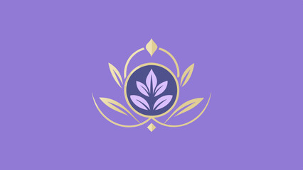 Obraz premium A modern logo design for a spa salon cosmetics brand showcases a stunning flower, symbolizing beauty and sophistication.