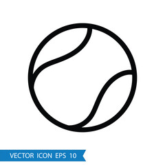 tennis ball icon vector illustration template eps