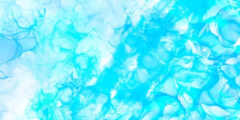 abstract blue background with smoke winter gift card background soft snow effect winter love canvas marble interior surface vintage wallpaper	