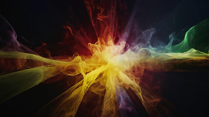 abstract rainbow explosion, rainbow smoke, abstract background