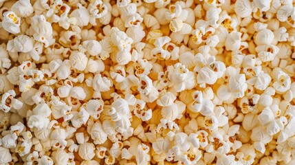 Close up detail of the texture background of fresh salted natural popcorn