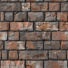 Obraz premium 標準的な長方形レンガパターン 