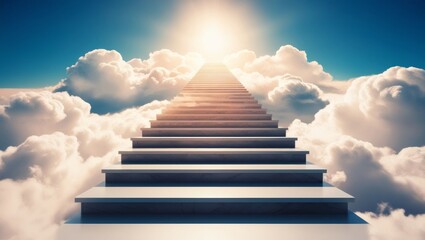 Imaginary picture of the path to heaven