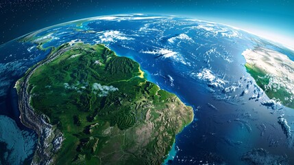 South America from Space: A View of the Amazon Rainforest
