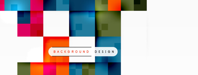 Dynamic colorful squares background. Vector Illustration For Wallpaper, Banner, Background, Card, Book Illustration, landing page