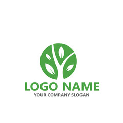  leaf logo design ready vector template