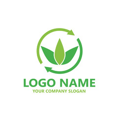 leaf logo design ready vector template