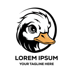 head of a duck wrath bold mascot