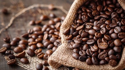 A picture of coffee beans