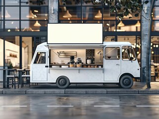 Food Truck Mock up Design