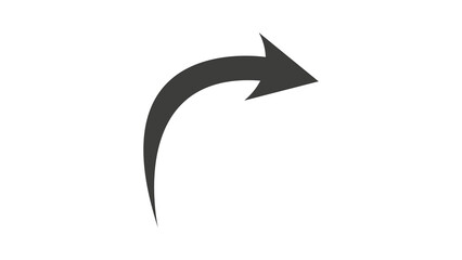 Curve arrow icon