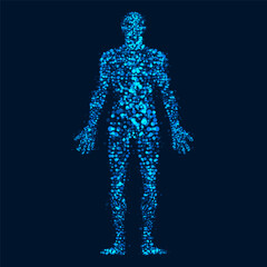 Human body, Dna test infographic