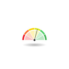 Obraz premium Customer satisfaction meter icon with shadow