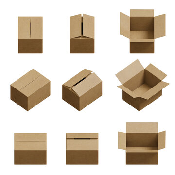 isometric delivery 3d box set