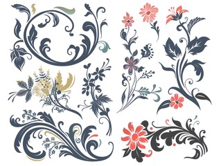abstract floral design