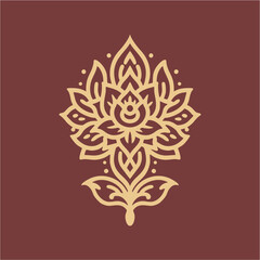 seamless thai pattern.thai flower.traditional Thai flower ornamnet decoration