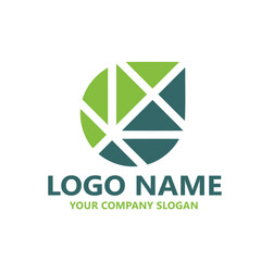  leaf logo design ready vector template