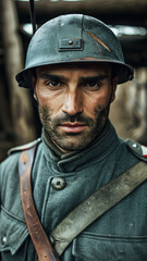 Italian WWI Soldier in Uniform
