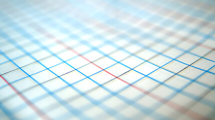 Close-up of a checkered sheet of paper. Abstract background.