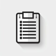 Minimalist document icon, sharp lines, monochromatic palette, professional look, ideal for business use