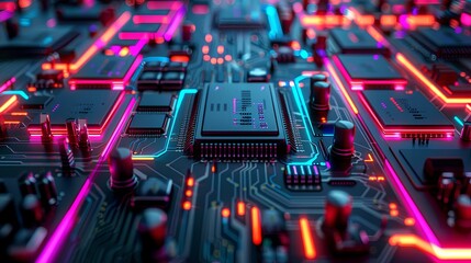 an abstract hardware board
